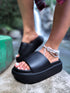 Slippers "FERRO" LS-121 - BLACK